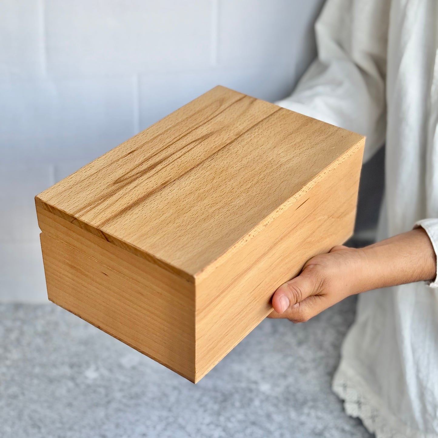 Steam Beech Woodeen Box | Perfect for Storing Tarot Cards and Crystals | Medium