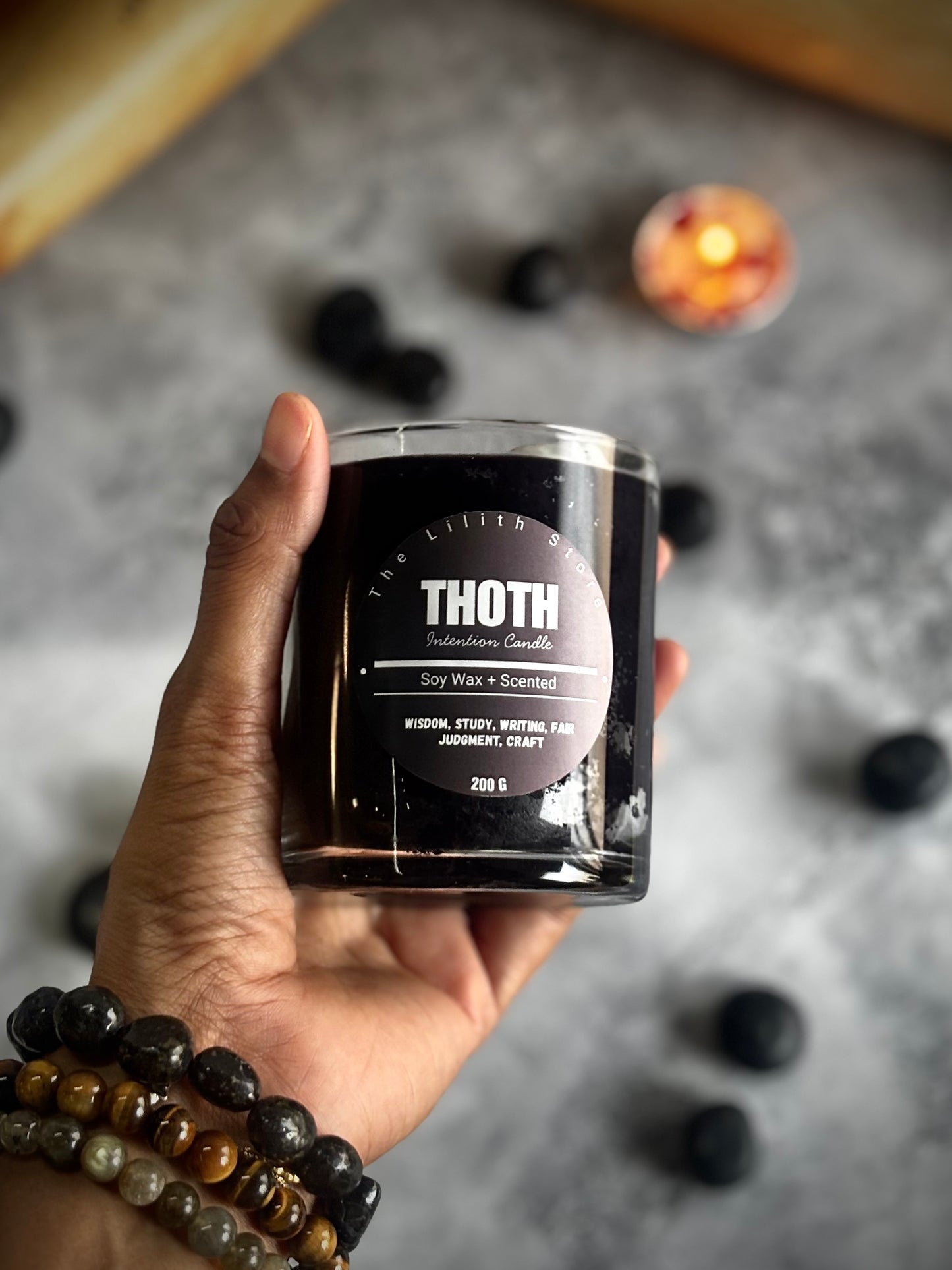 Thoth Altar Candle – 200 g Soy Wax Jar Candle for Ritual & Devotion