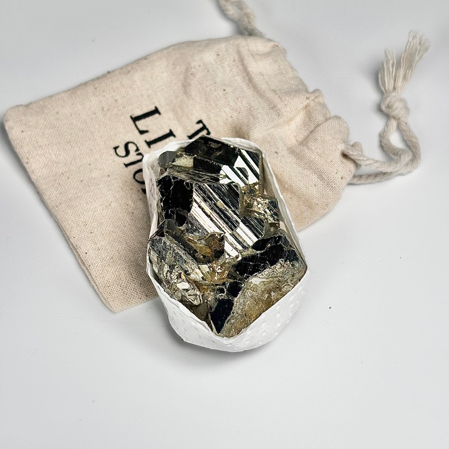 Peruvian Pyrite Cluster – 224g -Golden Brilliance & Striking Presence