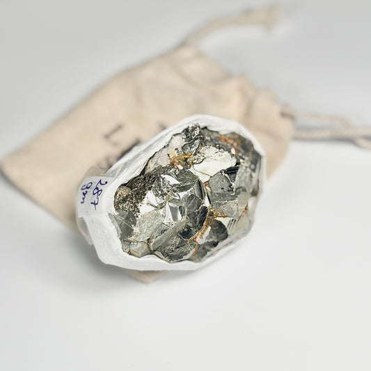 Peruvian Pyrite Cluster – 287g -Golden Brilliance & Striking Presence
