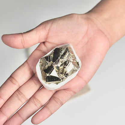 Peruvian Pyrite Cluster – 94g - Golden Brilliance & Striking Presence