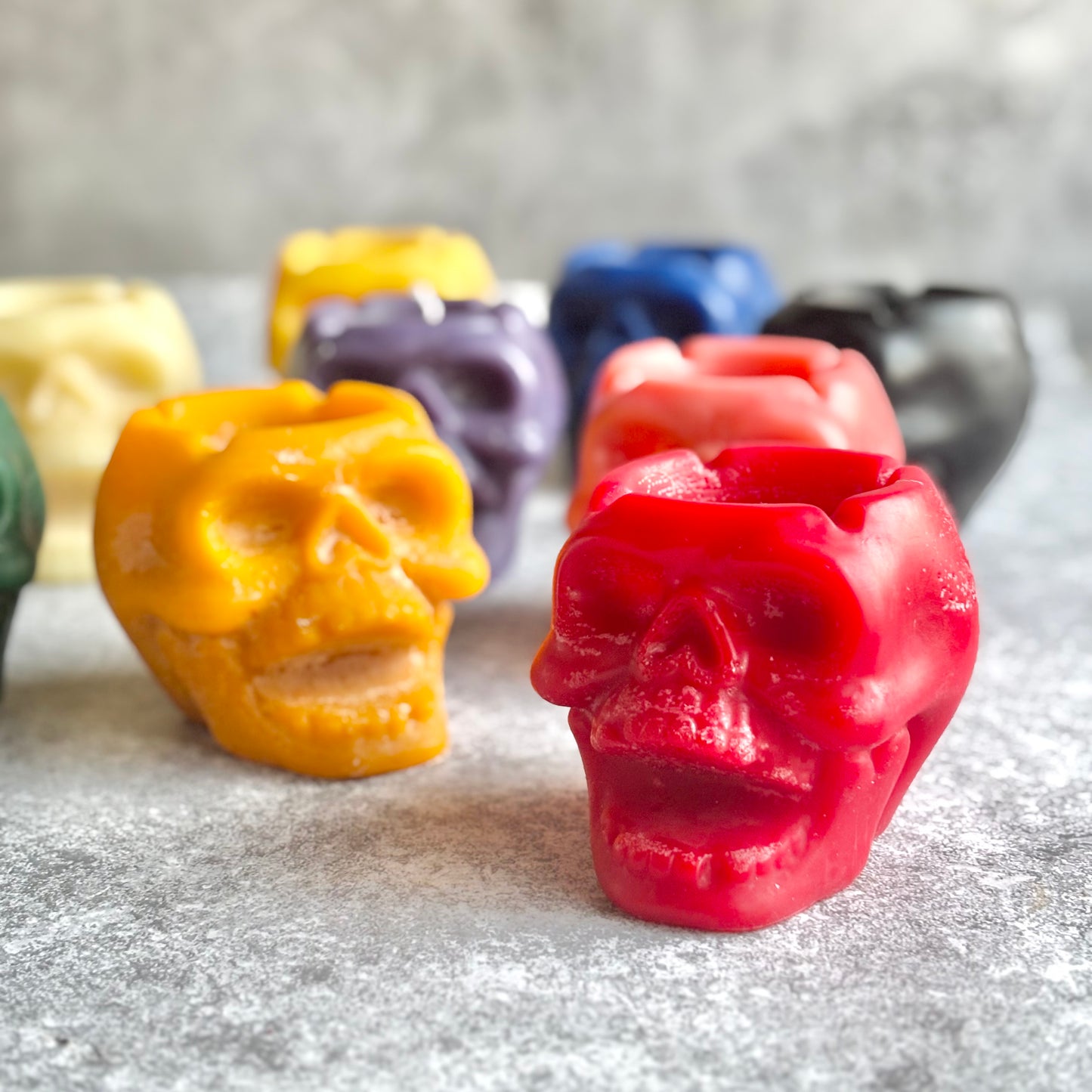 Big Skull Beeswax Candle | Colour Option Available