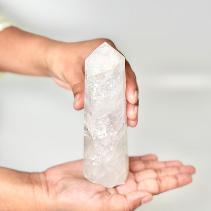 Eight Facet Clear Quartz Tower - 410g – Infinite Energy, Clarity & Manifestation