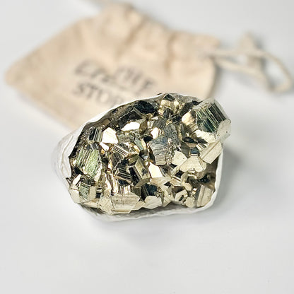Peruvian Pyrite Cluster – 270g -Golden Brilliance & Striking Presence