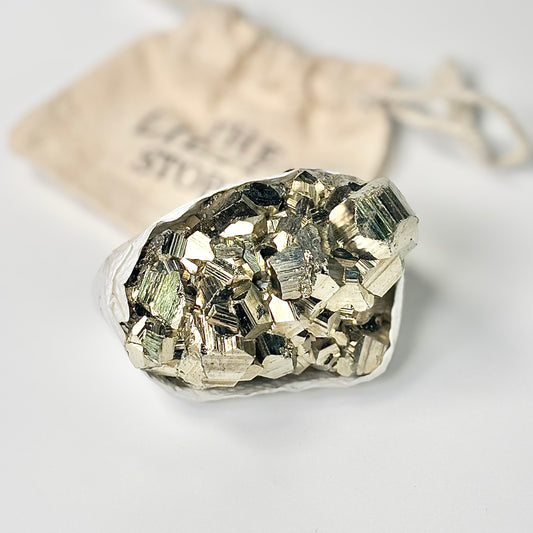 Peruvian Pyrite Cluster – 270g -Golden Brilliance & Striking Presence