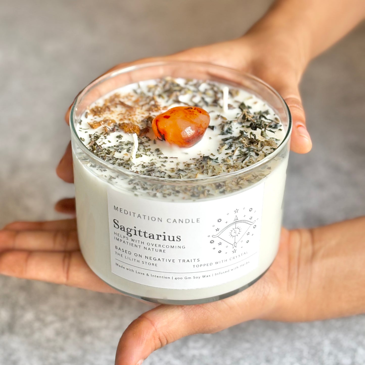 Sagittarius Zodiac Soy Intention Candle | 400 Gm