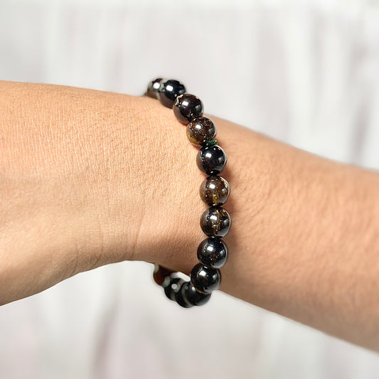 Brown Tourmaline Bracelet – Grounding • Stability • Emotional Healing