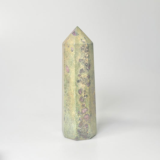 Eight Facet Ruby in Zoisite Tower – 650g - Vivid Colour & Balanced Design