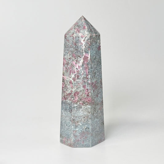 Eight Facet Ruby in Kyanite Tower – 890g -Distinctive Colour & Balanced Form