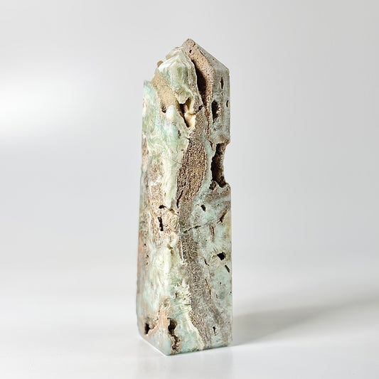 Blue Aragonite Four-Facet Tower 780 Gm – Calming Energy & Emotional Healing