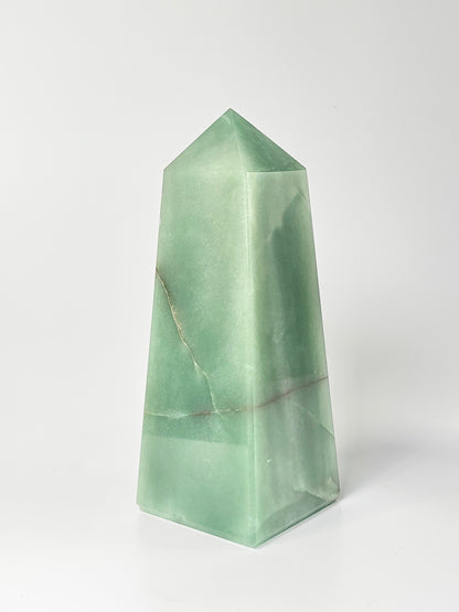 Four Facet Green Aventurine Tower – 1.2kg - Fresh Tones & Grounded Symmetry