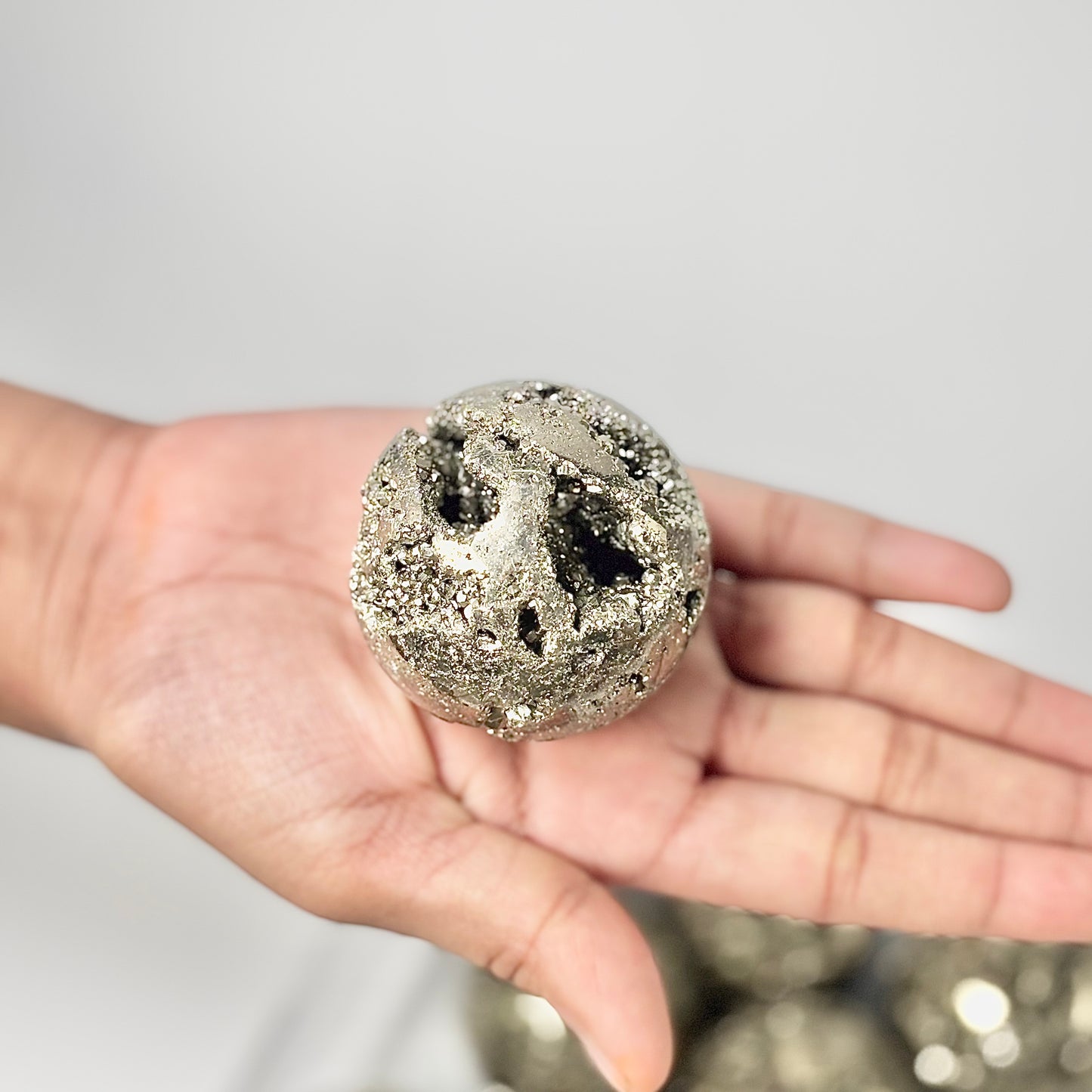 Pyrite Druzy Sphere – Peruvian Pyrite
