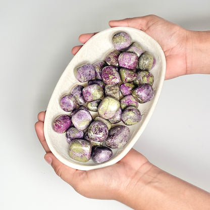 Stichtite Tumble Stone – Heart Healing & Spiritual Awakening Release the Past • Embrace Inner Peace • Awaken Intuition
