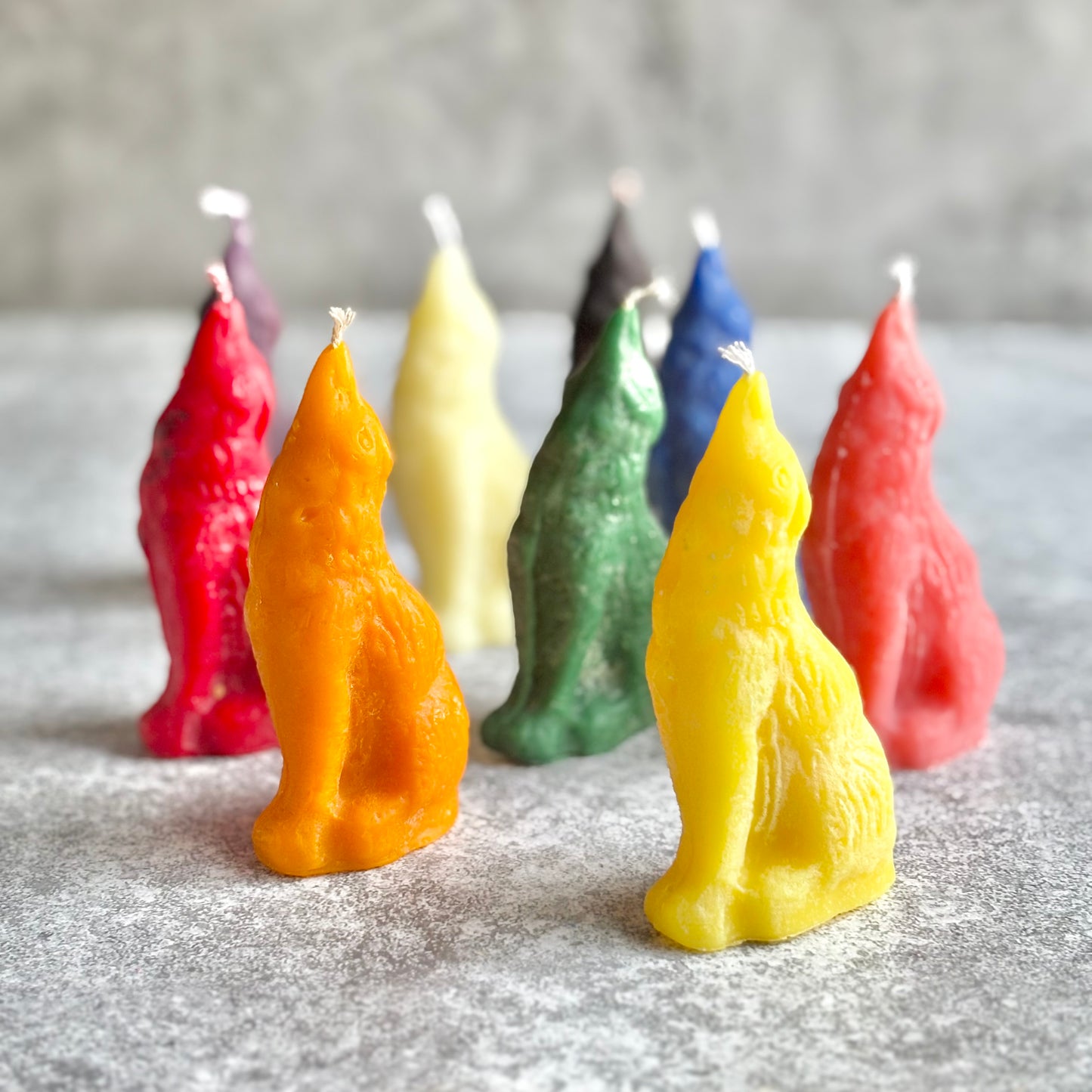 Howling Wolf Figurine Beeswax Candle | Colour Option Available