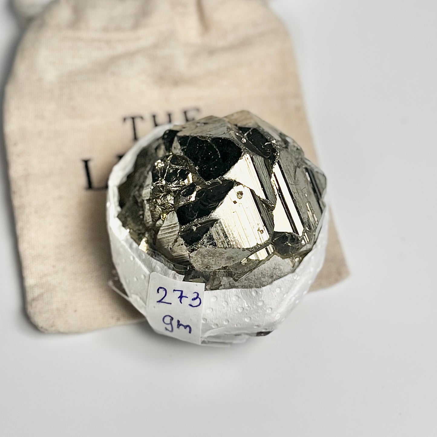 Peruvian Pyrite Cluster – 273g - Golden Brilliance & Striking Presence