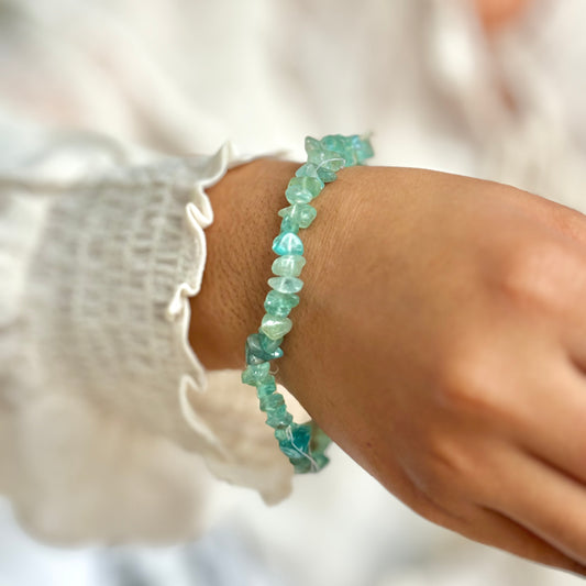 Apatite Chips Bracelet | Stone of Motivation