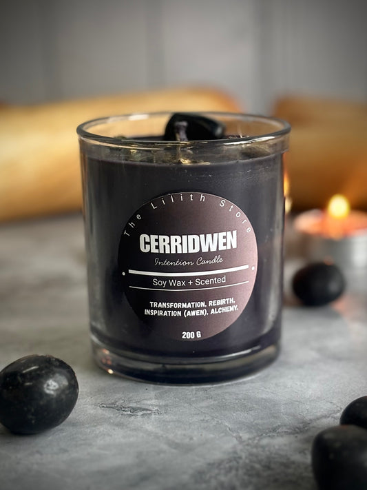 Cerridwen Altar Candle – 200 g Soy Wax Jar Candle for Ritual & Devotion