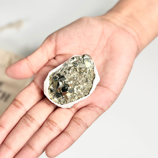 Peruvian Pyrite Cluster – 65g -Golden Brilliance & Striking Presence