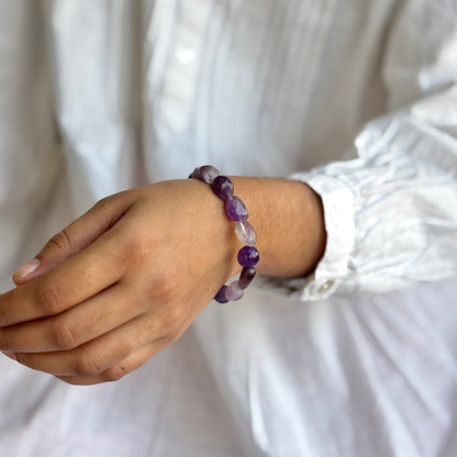 Amethyst Mini Tumble Bracelet | Helps activating Third Eye & Psychic abilities