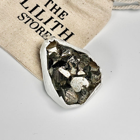 Peruvian Pyrite Cluster – 107g -Golden Brilliance & Striking Presence