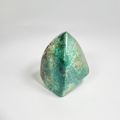Green Chrysocolla Freeform 325g - Calm Emotions • Empower Communication • Connect with Divine Feminine