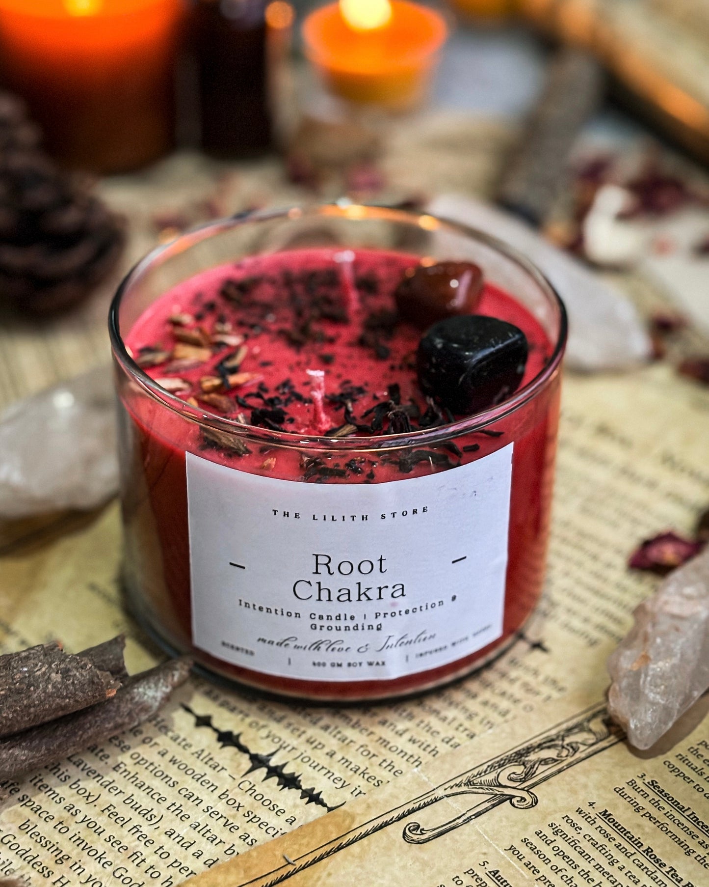 Root Chakra Intention Candle