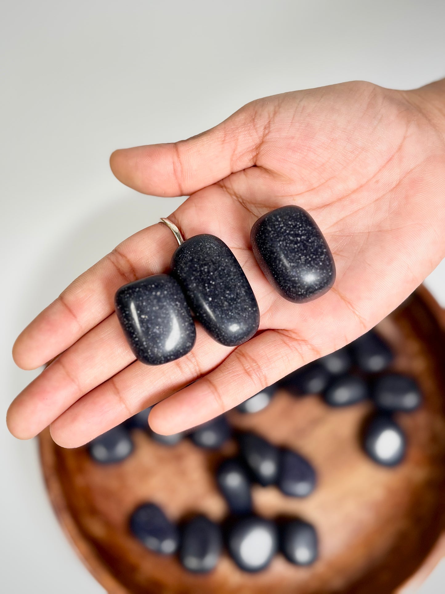 Blue Goldstone Tumble Stone (B) – 1 Piece | The Lilith Store