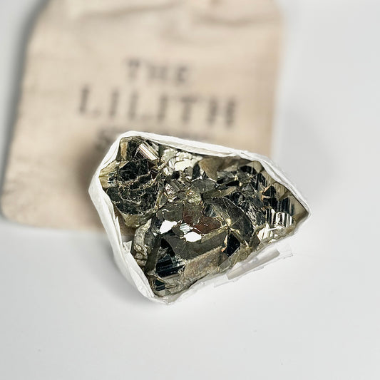 Peruvian Pyrite Cluster – 116g -Golden Brilliance & Striking Presence