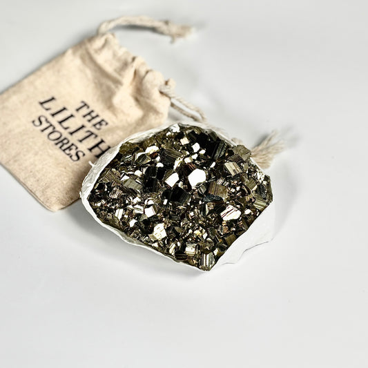 Peruvian Pyrite Cluster – 340g -Golden Brilliance & Striking Presence