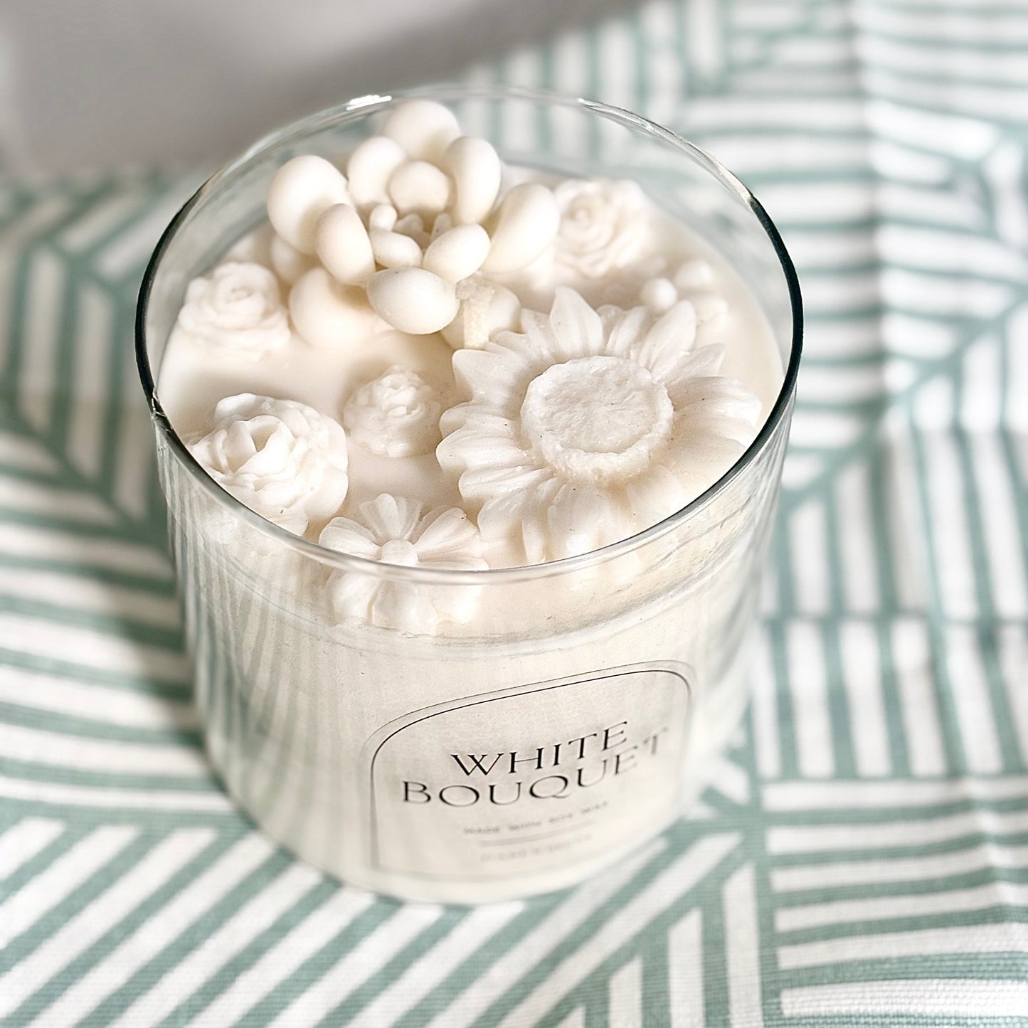 White Bouquet Soy Wax Scented Candle