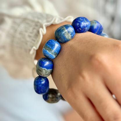 Lapis Lazuli Tumble Bracelet | Mental Peace and Communication