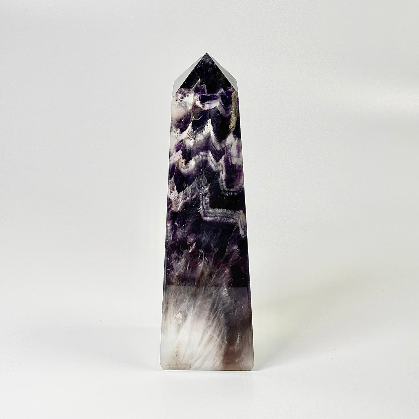 Four Facet Chevron Amethyst Tower – 801g - Amplified Intuition & Focused Healing