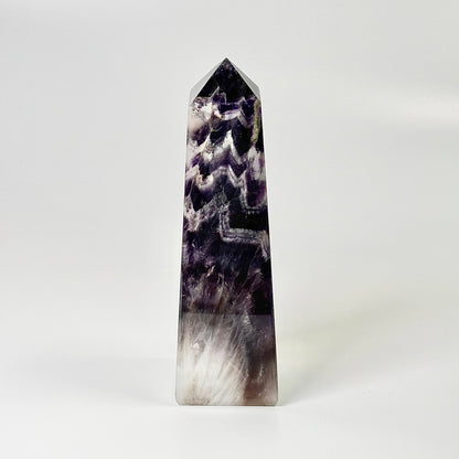Four Facet Chevron Amethyst Tower – 801g - Amplified Intuition & Focused Healing