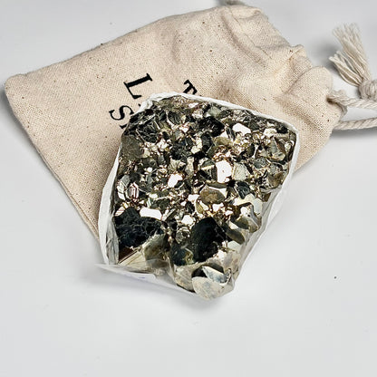 Peruvian Pyrite Cluster – 195g -Golden Brilliance & Striking Presence
