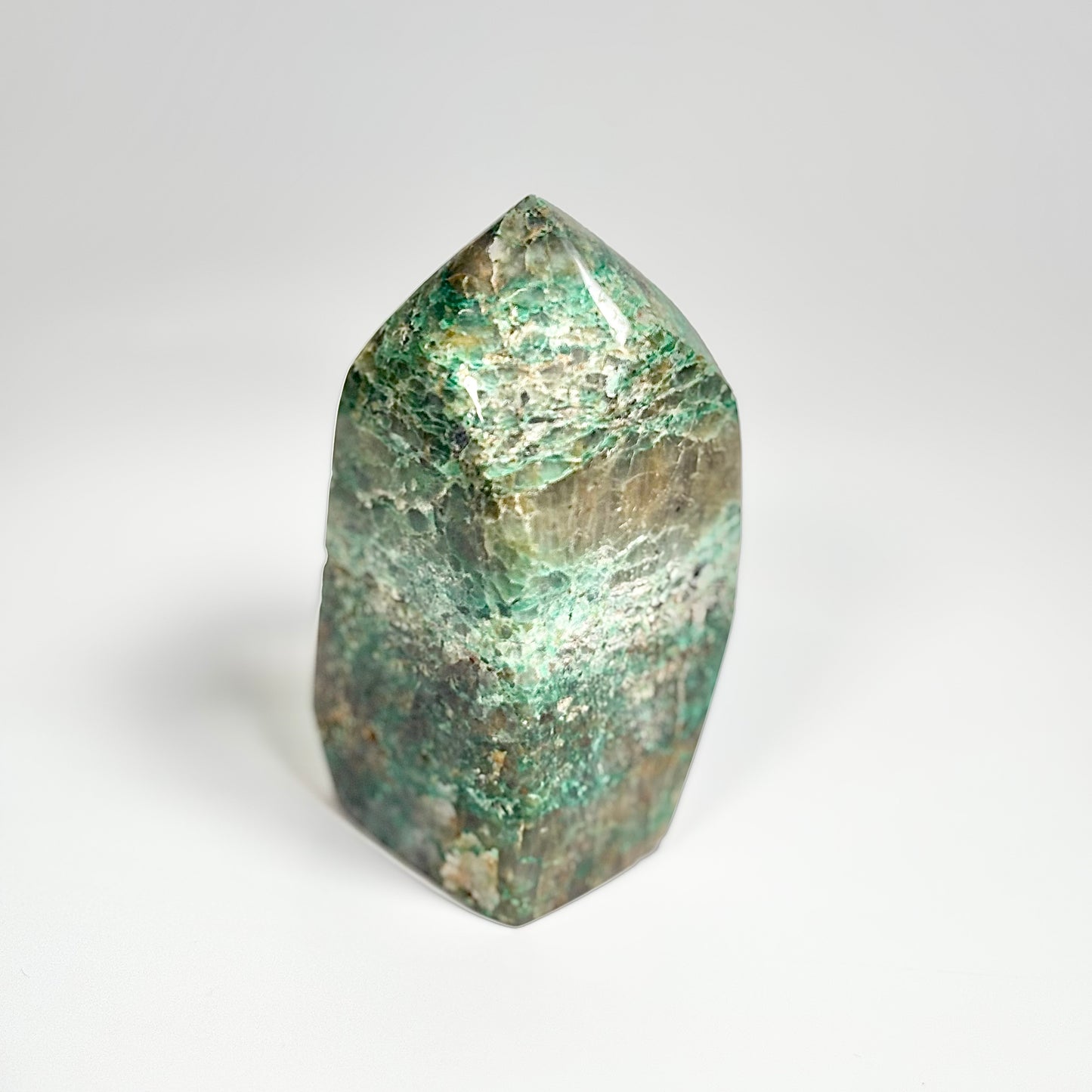 Green Chrysocolla Freeform 472g - Calm Emotions • Empower Communication • Connect with Divine Feminine