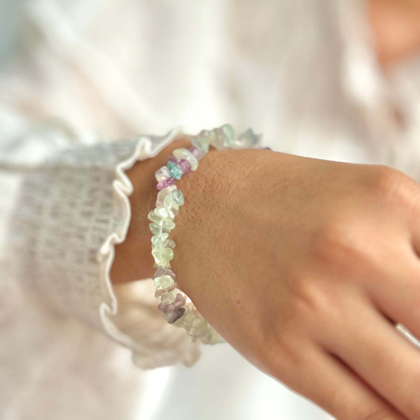 Fluorite Chips Bracelet | Improve Concentration