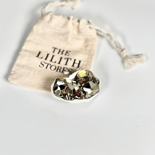 Peruvian Pyrite Cluster – 69g -Golden Brilliance & Striking Presence