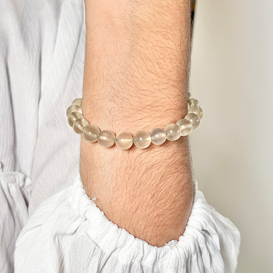 Grey Moonstone Bracelet – Intuition • Emotional Balance • Feminine Energy
