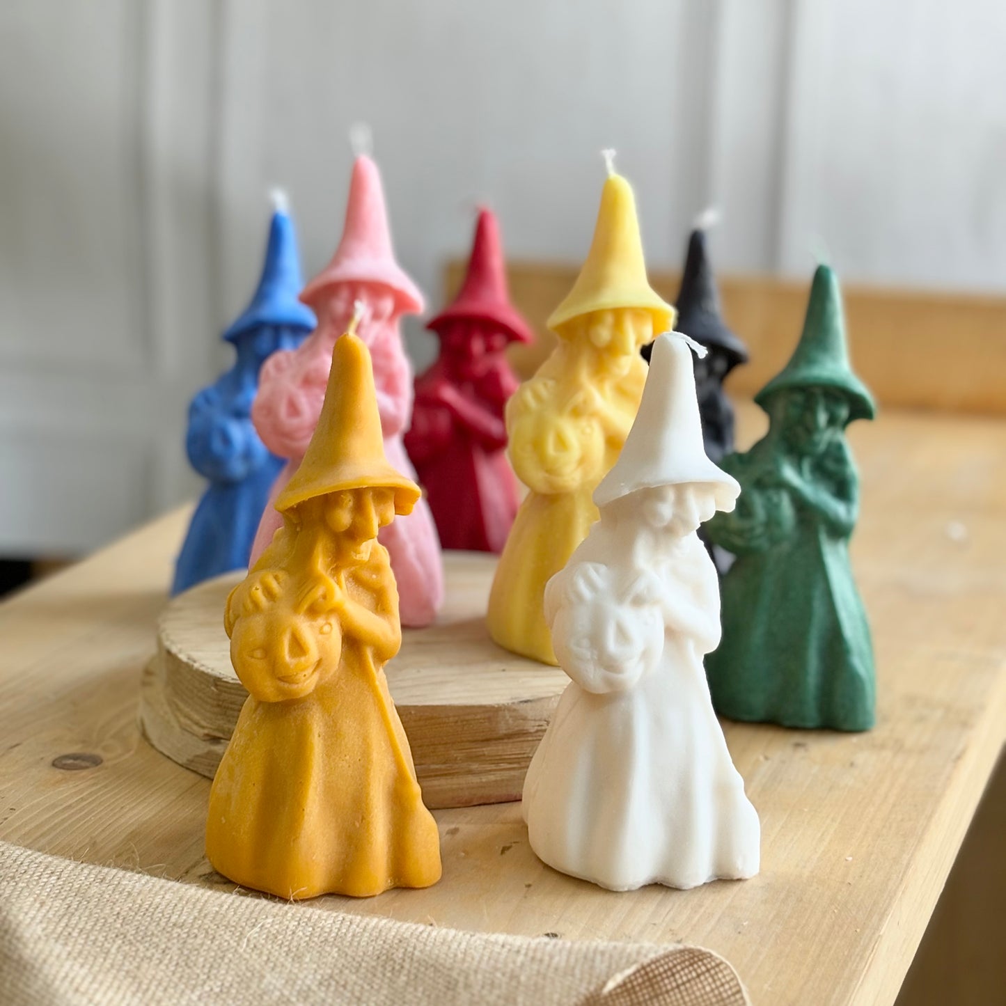 Witch Figurine Soy Candle | Colour Option Available