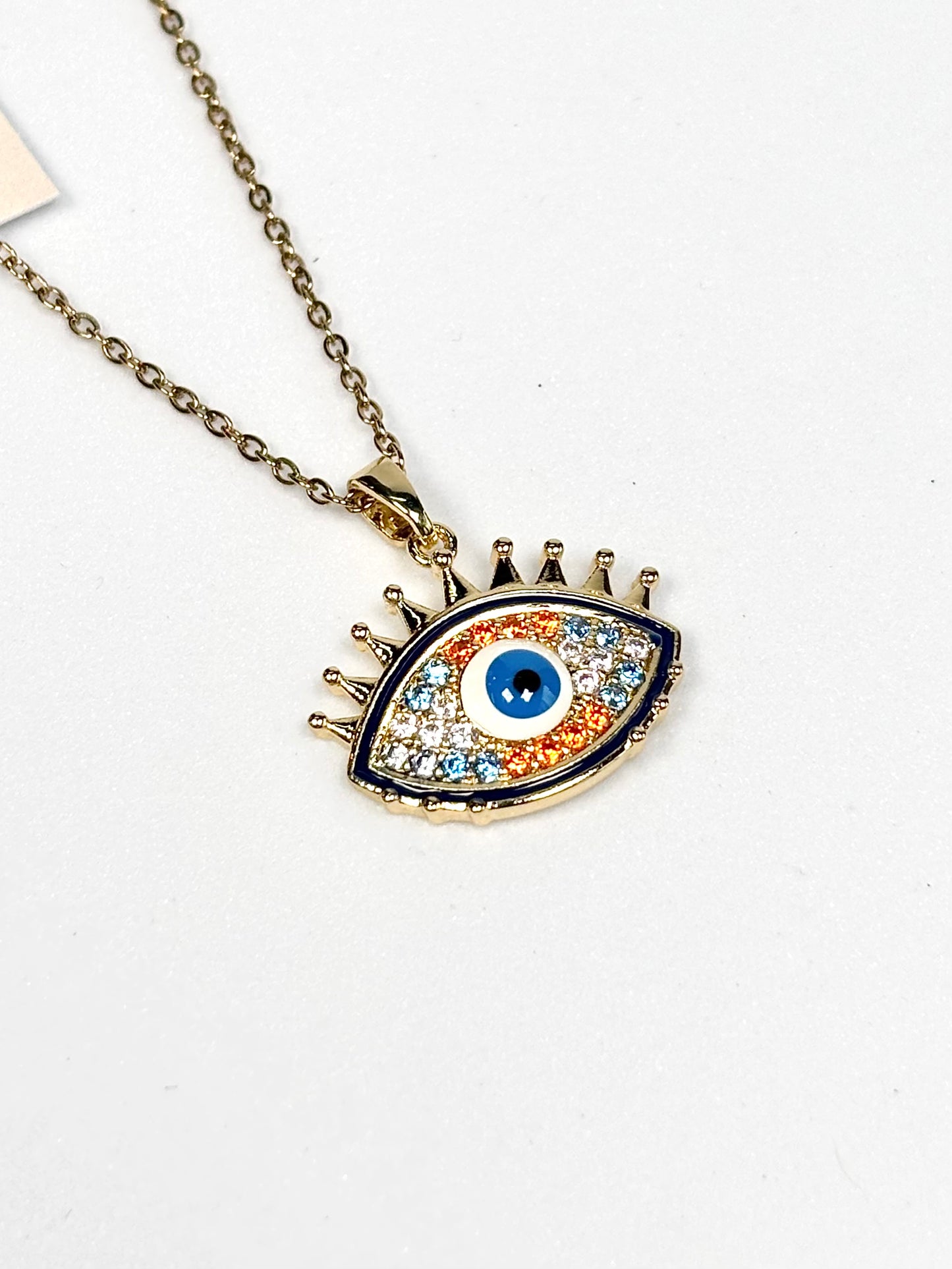 Evil Eye Pendant Necklace | Gold-Plated Stainless Steel | The Lilith Store