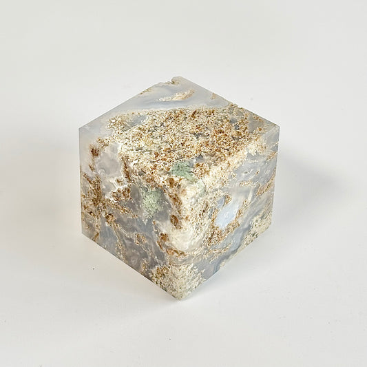 Blue Lace Agate Cube - Inner Peace