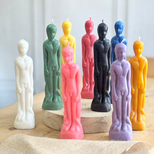 Male Figurine Soy Candle - Pack of 3 | Colour Option Available