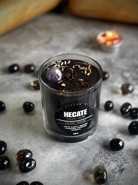 Hecate Altar Candle – 200 g Soy Wax Jar Candle for Ritual & Devotion