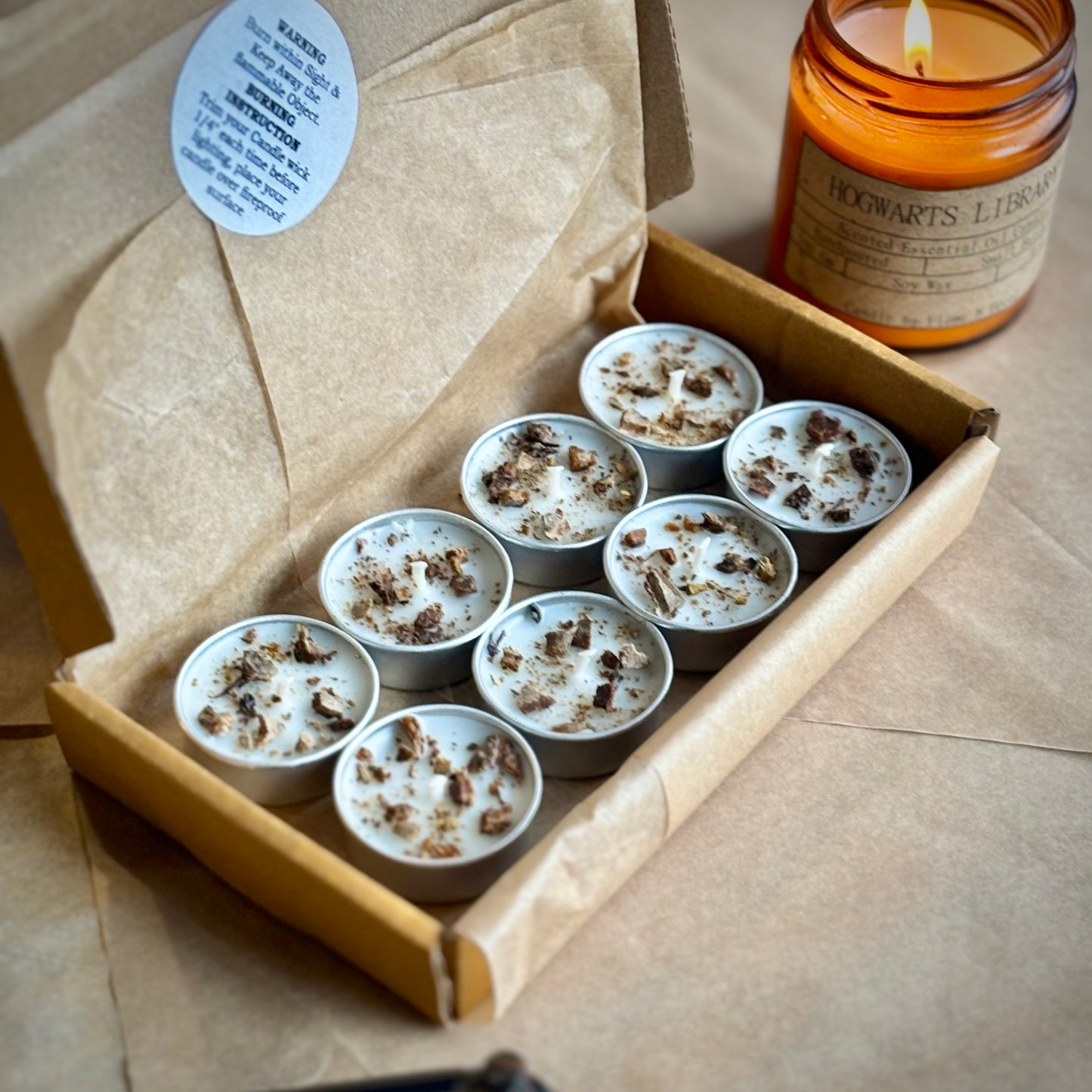 Angelica Infused Soy Wax Tealight Candles – Unscented