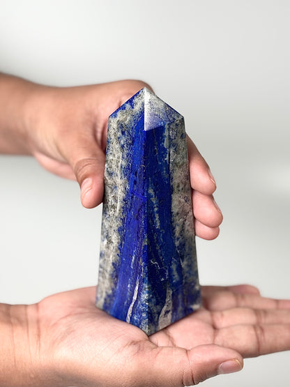 Four Facet Lapis Lazuli Tower – 350g - Truth, Wisdom & Inner Power