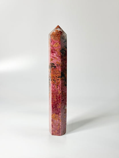 Super Pink Rhodonite Tower 1.4 Kg – Emotional Healing & Heart Alignment