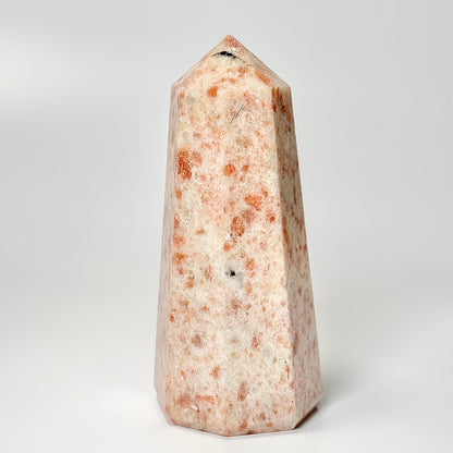 Eight Facet Sunstone Tower – 878g - Radiance, Warmth & Uplifting Energy