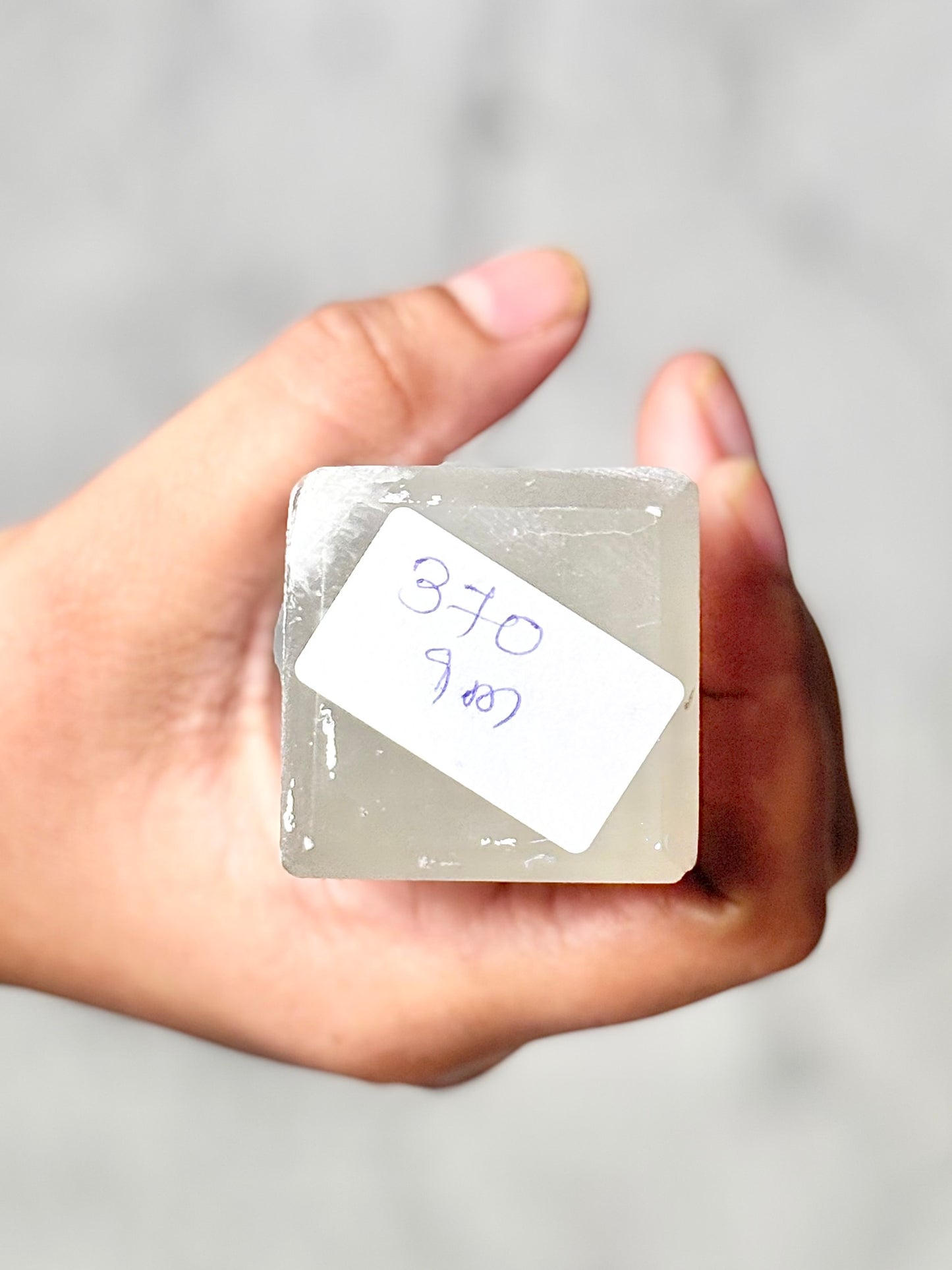 Four Facet Selenite Tower – 370g - Soft Glow & Balanced Form