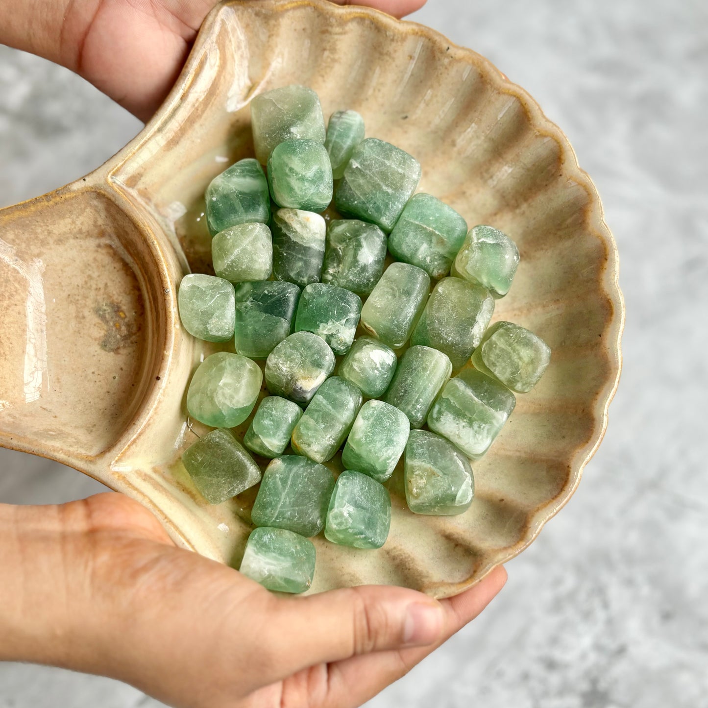 Green Fluorite Tumble Stone - Pack of 3 | Creativity & Intuition