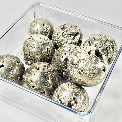 Pyrite Druzy Sphere – Peruvian Pyrite